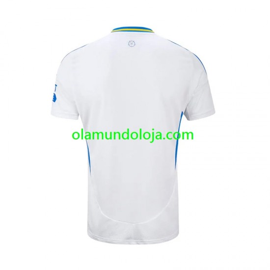 Camisola Leeds United Homem Equipamento Primeiro 2024-2025 Manga Curta